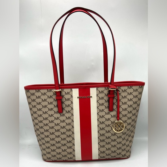 Michael Kors Jet Set Center Stripe Tote - Picture 2 of 11